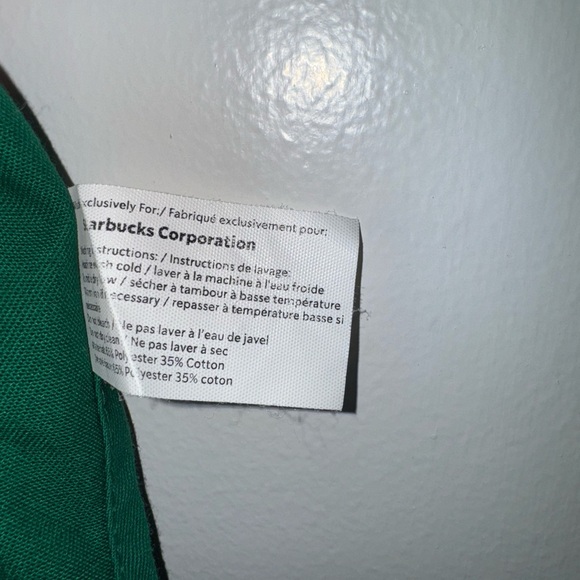 EUC Starbucks Solid Teal Green Barista Exclusive Apron w/ Logo OS One Size - Picture 9 of 9